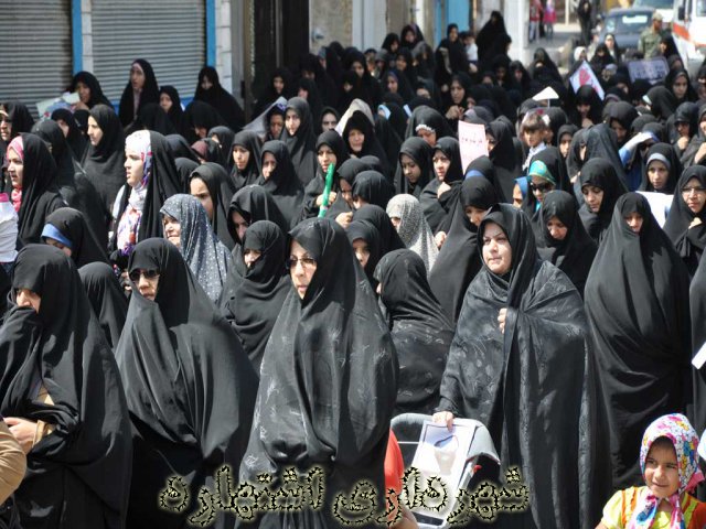 حضور بانوان در راهپیمایی روز جهانی قدس 