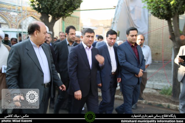 بازدید شهبازی استاندار البرز به مناسبت هفته دولت و افتتاح چند طرح عمرانی از شهرستان اشتهارد