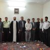 جمعی از مسئولین در کنار مادر و برادر شهید مرادی 
