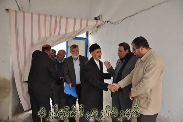 استقبال خانواده شهید نوری از مسئولین شهر 