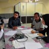 جمعی از نیروهای طب کار مرکزبهداشت شهید ملاحسنی