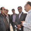 حضور مسئولین به منظور بررسی مشکلات استخر شنا 
