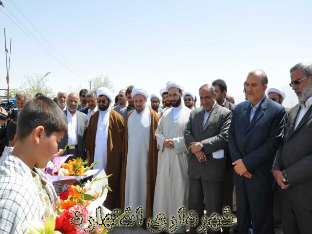 استقبال از امام جمعه جدید اشتهارد و مسئولان استان  