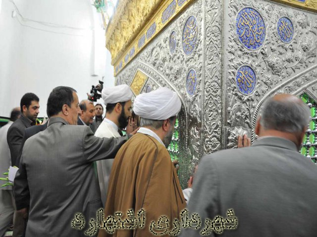 زیارت امام جمعه جدید و مسئولین - امام زاده سلیمان (ع)
