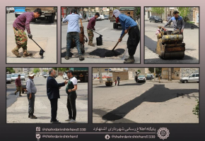 در راستای نهضت آسفالت در شهر اشتهارد