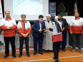 تجلیل از ۵۲ امدادگر و نجاتگر جمعیت هلال احمر اشتهارد