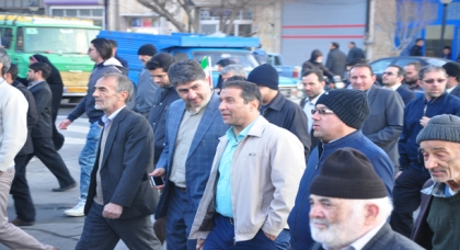 حضور شهردار اشتهارد در راهپیمایی محکومیت فتنه نفاق