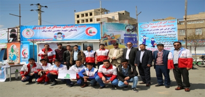 بازدید شهردار اشتهارد از کمپ نوروزی هلال احمر